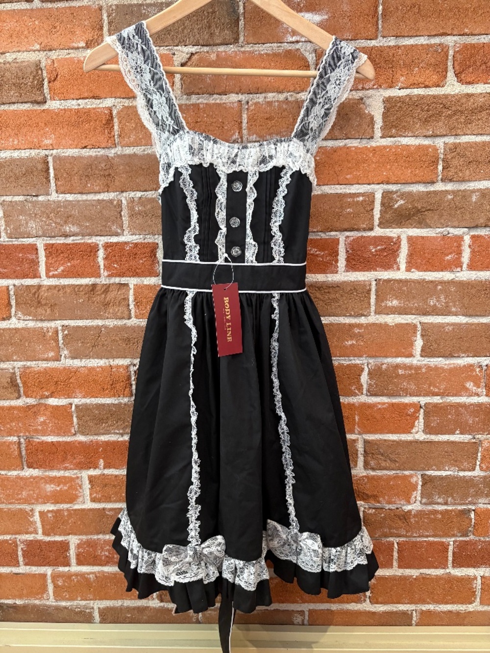 NWT Body Line Lolita / Wednesday Addams Japanese Kawaii Cosplay Dress Size M